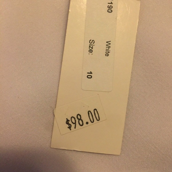 Margarete M White Lined Long Pant Size 10 NWT - Picture 6 of 6